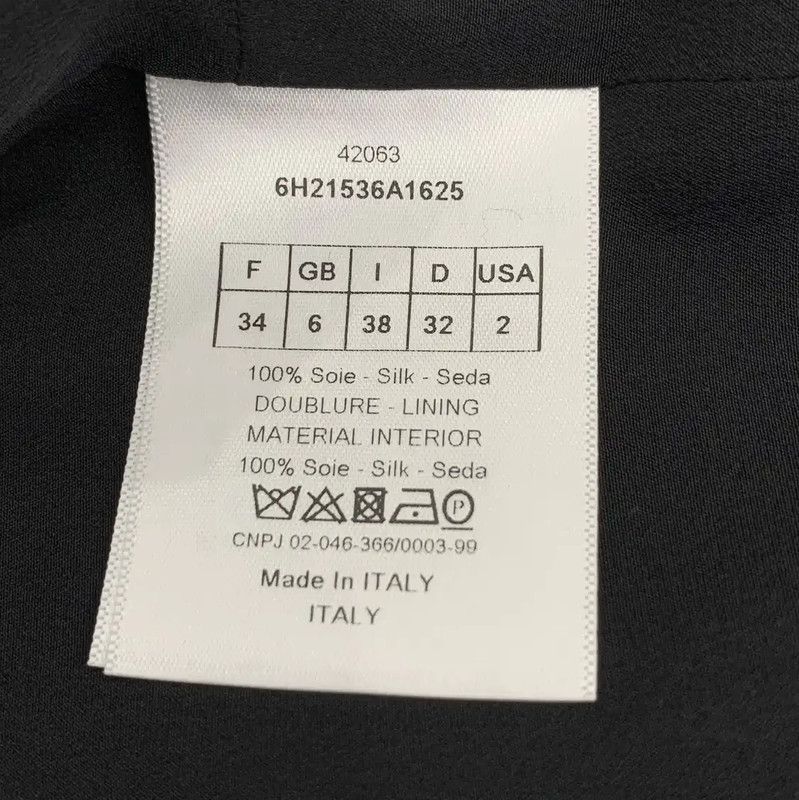 Dior Dior Black Silk Pullover Sweater for Women 0089 Size XXS / US 00 / IT 34 - 7 Thumbnail