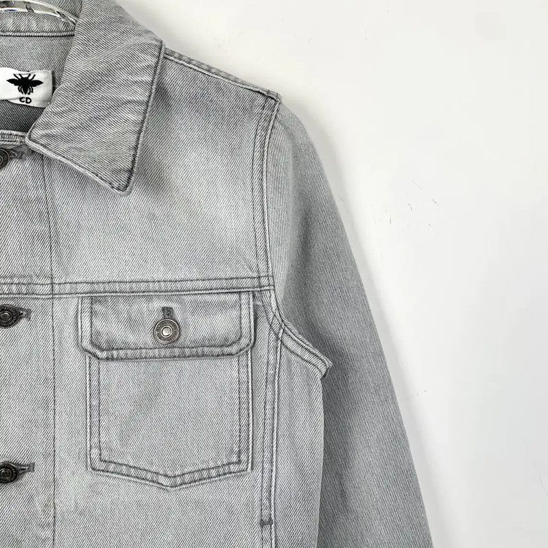 Dior Dior Women’s Gray White Cotton Jacket 0089 Size XXS / US 00 / IT 34 - 3 Thumbnail