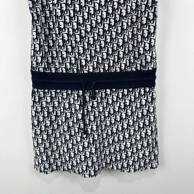 Dior Dior Navy Cotton Dress for Women 0089 Size M / US 6-8 / IT 42-44 - 4 Thumbnail