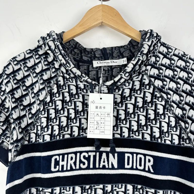 Dior Dior Navy Cotton Dress for Women 0089 Size M / US 6-8 / IT 42-44 - 3 Thumbnail