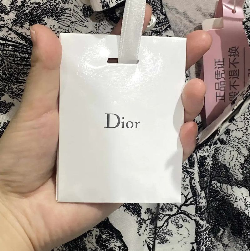 Dior Dior Color-Blocked Cotton Shirt for Women 0089 Size XL / US 12-14 / IT 48-50 - 6 Thumbnail
