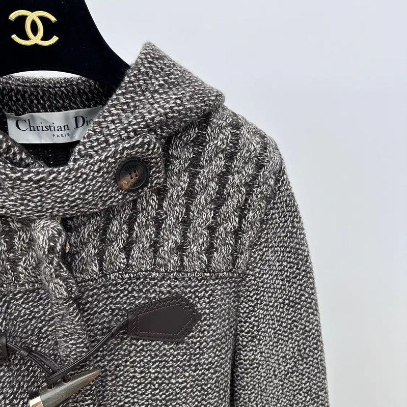 Dior Dior Gray Hooded Pullover Sweater 0089 Size S / US 4 / IT 40 - 3 Thumbnail