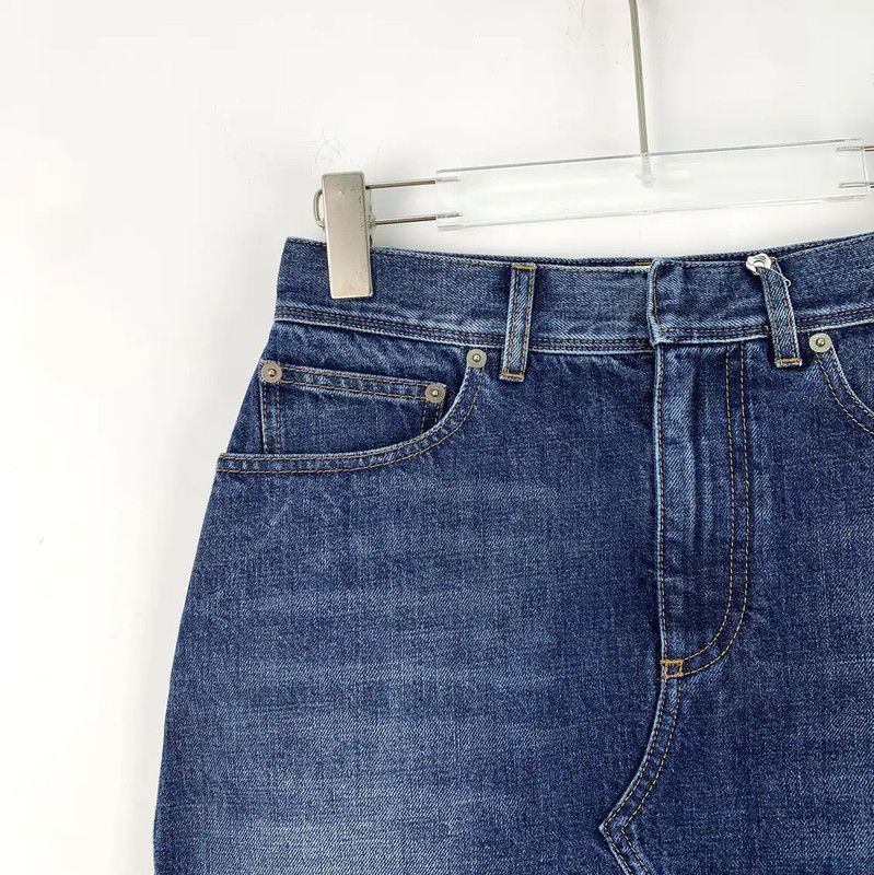 Dior Dior Blue Cotton Women's Skirt 0089 Size 22" - 3 Thumbnail