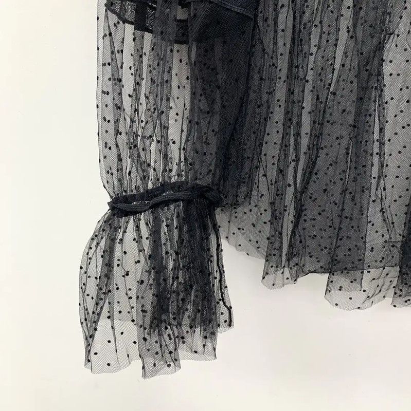 Dior Dior Black Silk Women's Shirt 0089 Size XS / US 0-2 / IT 36-38 - 4 Thumbnail