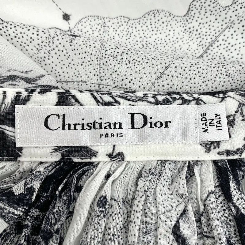 Dior Dior Color-Block Cotton Women's Skirt 0089 Size 22" - 5 Thumbnail