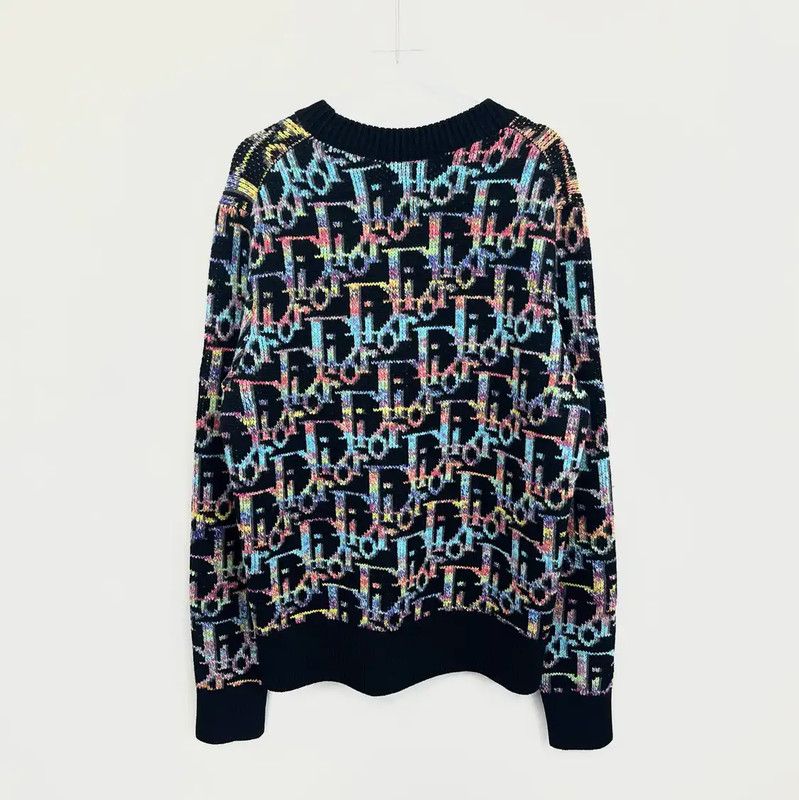 Dior Dior Black Graphic Pullover Sweater 0089 Size XS / US 0-2 / IT 36-38 - 2 Thumbnail