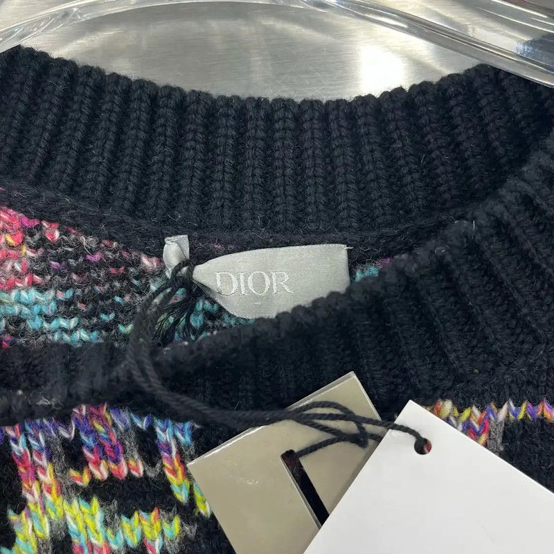 Dior Dior Black Graphic Pullover Sweater 0089 Size XS / US 0-2 / IT 36-38 - 3 Thumbnail