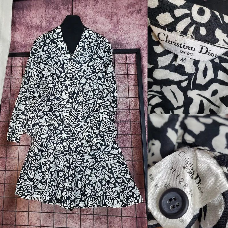 Dior Dior Printed Long Sleeve Summer Shirt 0089 Size M / US 6-8 / IT 42-44 - 2 Thumbnail