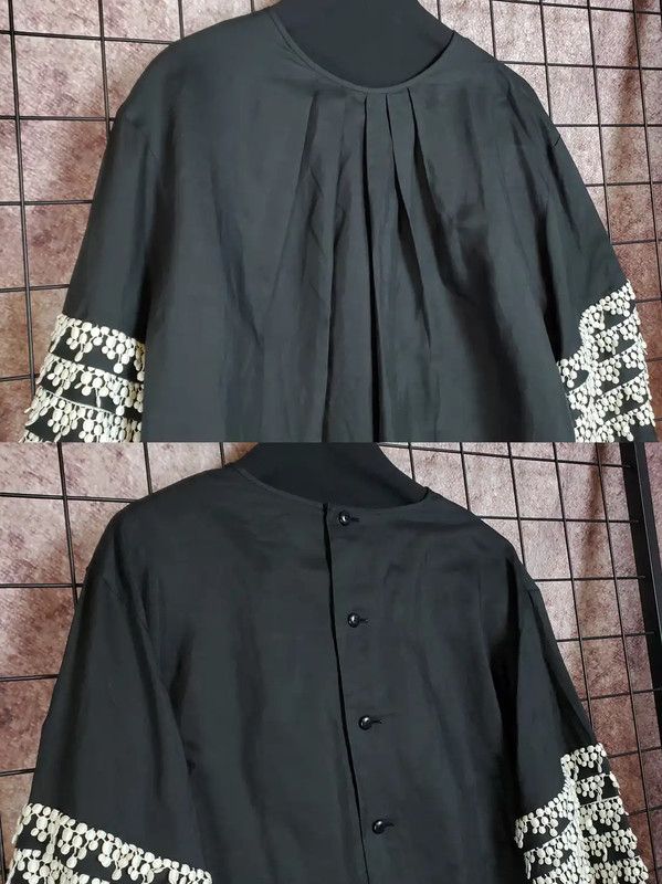Dior Dior Black Cotton Blend Embroidered Cardigan 0089 Size M / US 6-8 / IT 42-44 - 3 Thumbnail