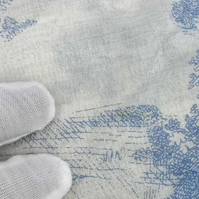 Dior Dior Light Blue Cotton Midi Skirt 0089 Size 22" - 7 Thumbnail