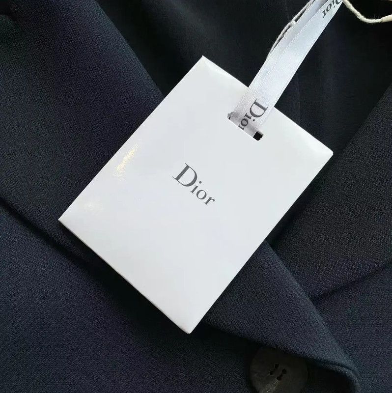 Dior Dior Black Wool Women's Dress 0089 Size ONE SIZE - 7 Thumbnail