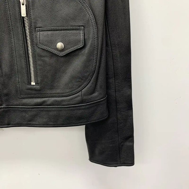 Dior Dior Black Leather Women's Jacket 0089 Size M / US 6-8 / IT 42-44 - 4 Thumbnail