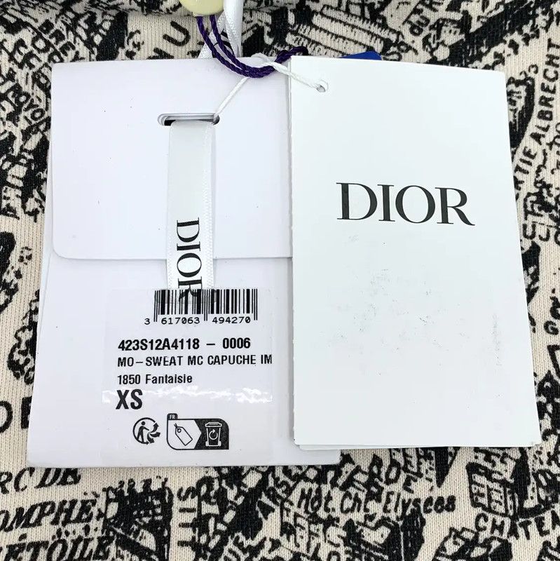 Dior Dior Colorblock Cotton Womens Hoodie 0089 Size XS / US 0-2 / IT 36-38 - 6 Thumbnail