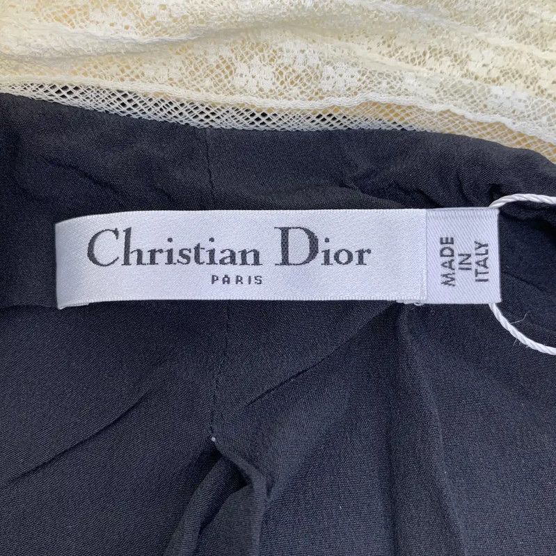 Dior Dior Black Cotton Casual Pants XS Size 0089 Size 22" - 7 Thumbnail