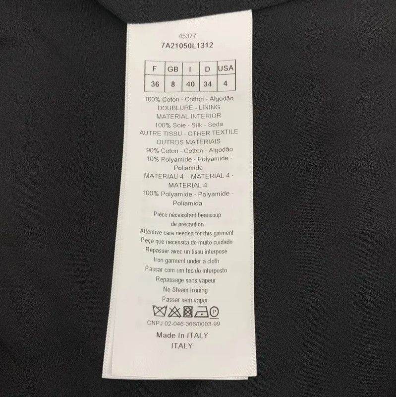 Dior Dior Black Cotton Casual Pants XS Size 0089 Size 22" - 8 Thumbnail