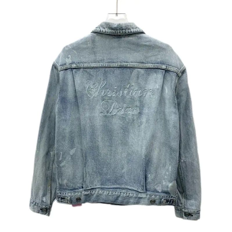 Dior Dior Blue Cotton Women's Jacket 0089 Size L / US 10 / IT 46 - 2 Thumbnail
