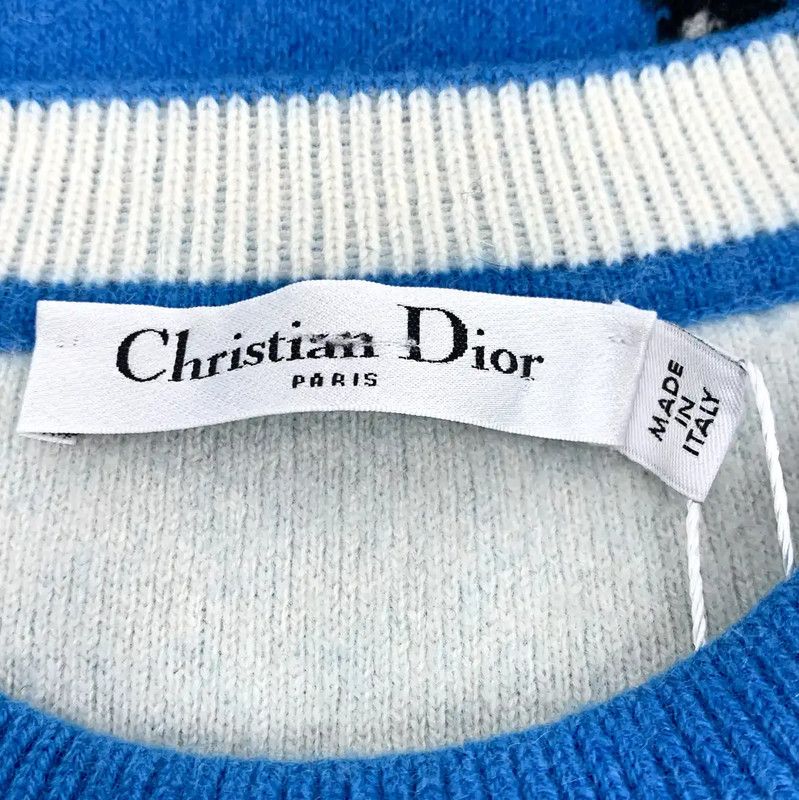 Dior Dior Color Block Cashmere Sweater for Women 0089 Size XS / US 0-2 / IT 36-38 - 6 Thumbnail