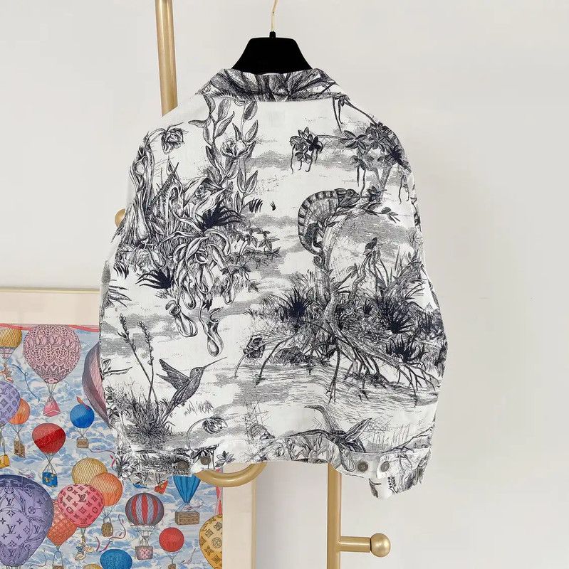 Dior Dior Color-Blocked Women's Cotton Jacket 0089 Size M / US 6-8 / IT 42-44 - 2 Thumbnail