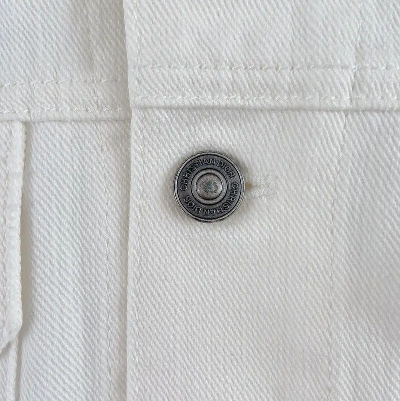 Dior Dior White Cotton Jacket for Women 0089 Size XS / US 0-2 / IT 36-38 - 5 Thumbnail
