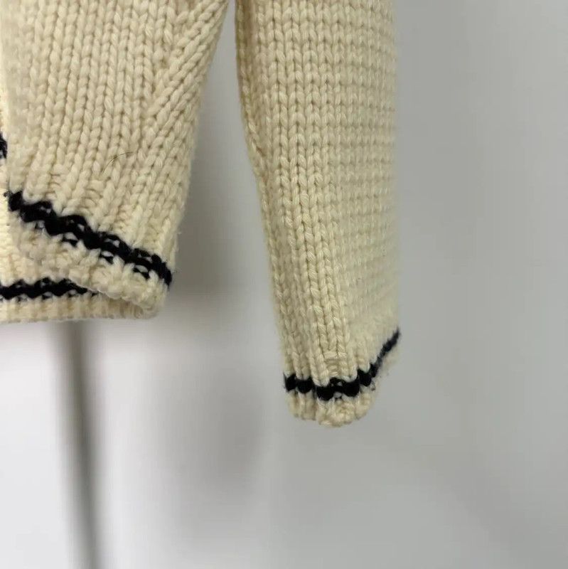 Dior Dior Women's Cream Cotton Cardigan Sweater 0089 Size S / US 4 / IT 40 - 6 Thumbnail
