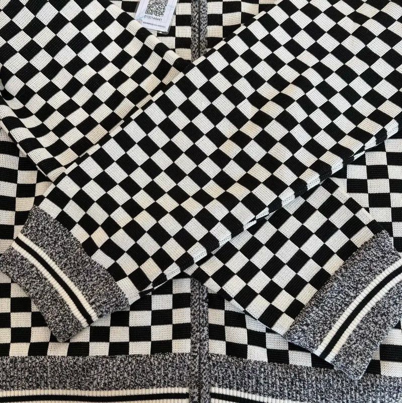 Dior Dior Black Checkered Silk Jacket for Women 0089 Size M / US 6-8 / IT 42-44 - 6 Thumbnail