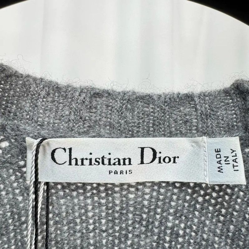 Dior Dior Gray Cashmere Embroidered Short Sleeve Tee 0089 Size XS / US 0-2 / IT 36-38 - 5 Thumbnail