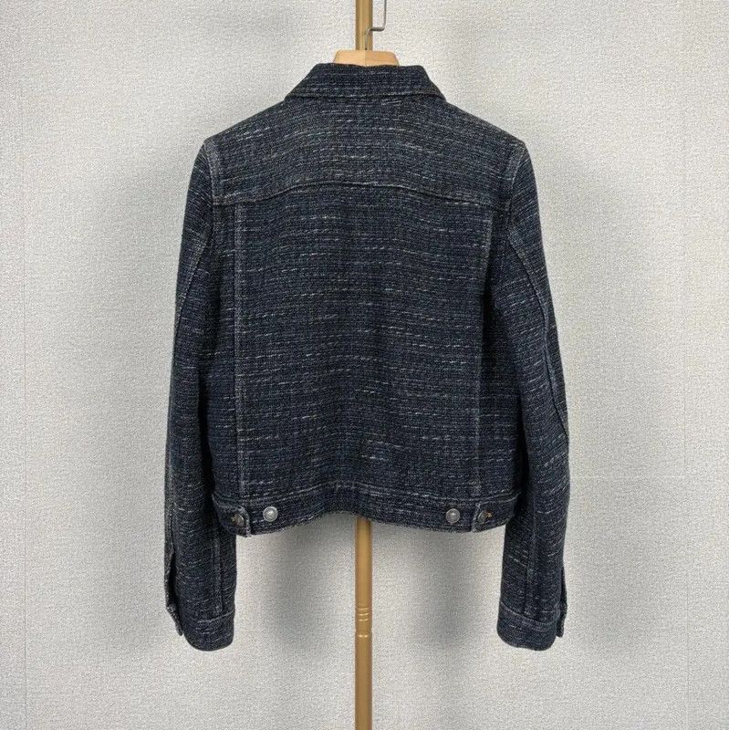 Dior Dior Dark Blue Cotton Women's Jacket 0089 Size XS / US 0-2 / IT 36-38 - 2 Thumbnail