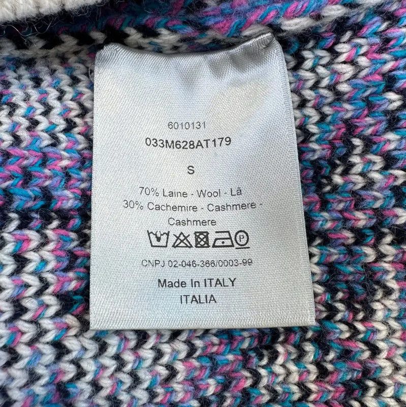 Dior Dior Purple Wool Logo Long Sleeve Sweater 0089 Size S / US 4 / IT 40 - 7 Thumbnail