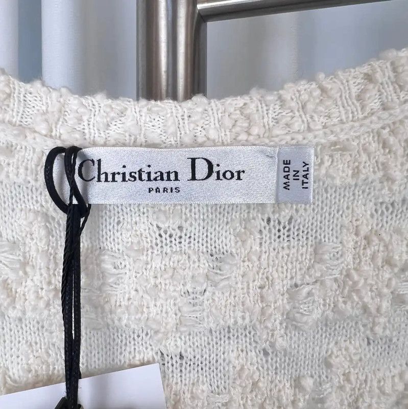 Dior Dior White Women's Sweater Tank Top 0089 Size XXL / US 16-18 / IT 52-54 - 5 Thumbnail