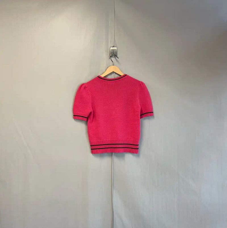 Dior Dior Women’s Bright Pink Pullover Sweater 0089 Size S / US 4 / IT 40 - 2 Thumbnail