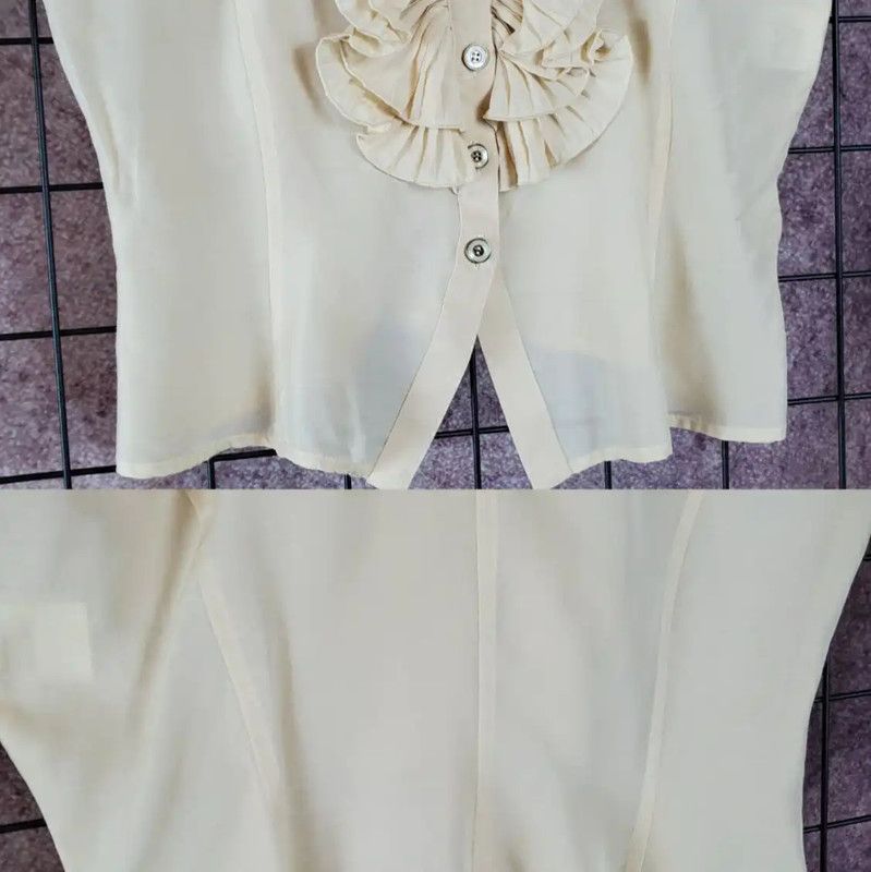 Dior Dior Summer Beige Silk Blend Short Sleeve Shirt 0089 Size M / US 6-8 / IT 42-44 - 8 Thumbnail