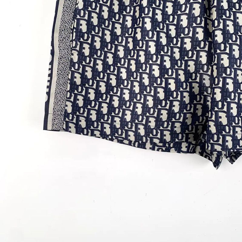 Dior Dior Blue Silk Women's Shorts 0089 Size 23" - 4 Thumbnail