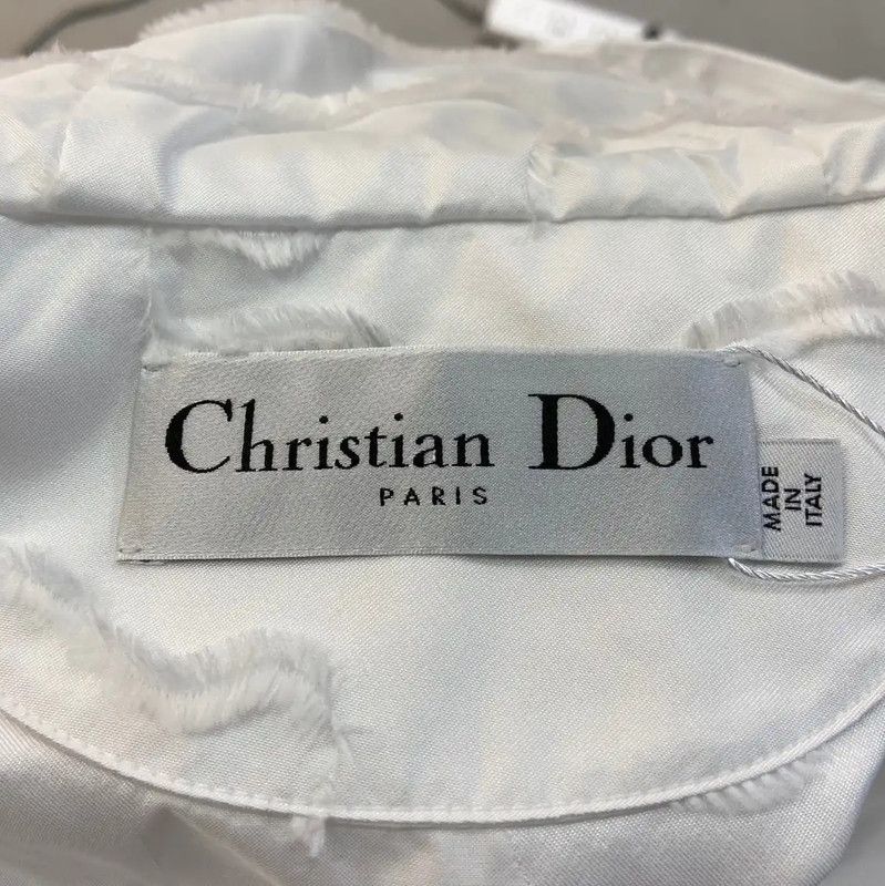 Dior Dior Women's White Polyester Jacket XS 0089 Size XS / US 0-2 / IT 36-38 - 4 Thumbnail