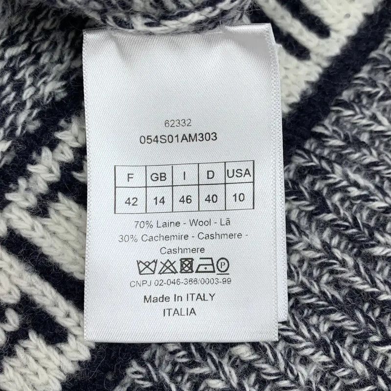 Dior Dior Gray Wool Women's Pullover Sweater 0089 Size ONE SIZE - 7 Thumbnail