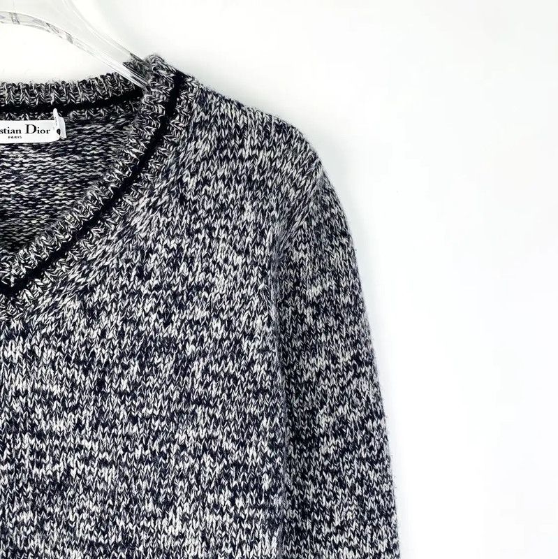 Dior Dior Gray Wool Women's Pullover Sweater 0089 Size XXS / US 00 / IT 34 - 3 Thumbnail