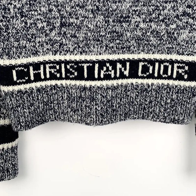 Dior Dior Gray Wool Women's Pullover Sweater 0089 Size XXS / US 00 / IT 34 - 5 Thumbnail