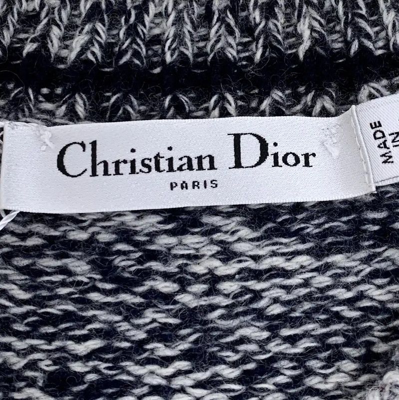 Dior Dior Gray Wool Women's Pullover Sweater 0089 Size XXS / US 00 / IT 34 - 6 Thumbnail