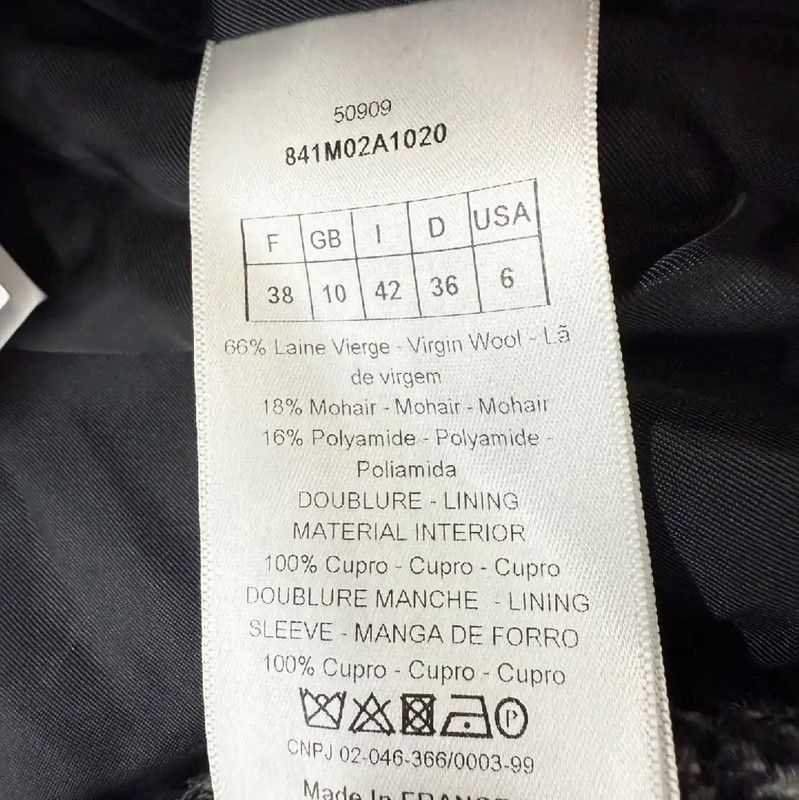 Dior Dior Color-Block Wool Ladies' Coat 0089 Size M / US 6-8 / IT 42-44 - 4 Thumbnail