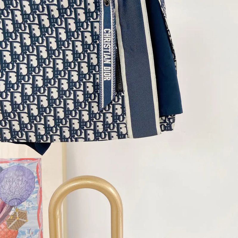 Dior Dior Blue Printed Polyester Women's Shorts 0089 Size 23" - 4 Thumbnail
