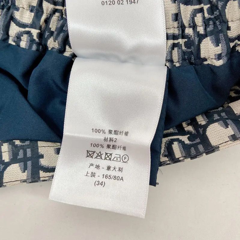Dior Dior Blue Printed Polyester Women's Shorts 0089 Size 23" - 9 Thumbnail