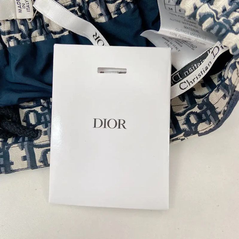 Dior Dior Blue Printed Polyester Women's Shorts 0089 Size 23" - 10 Thumbnail