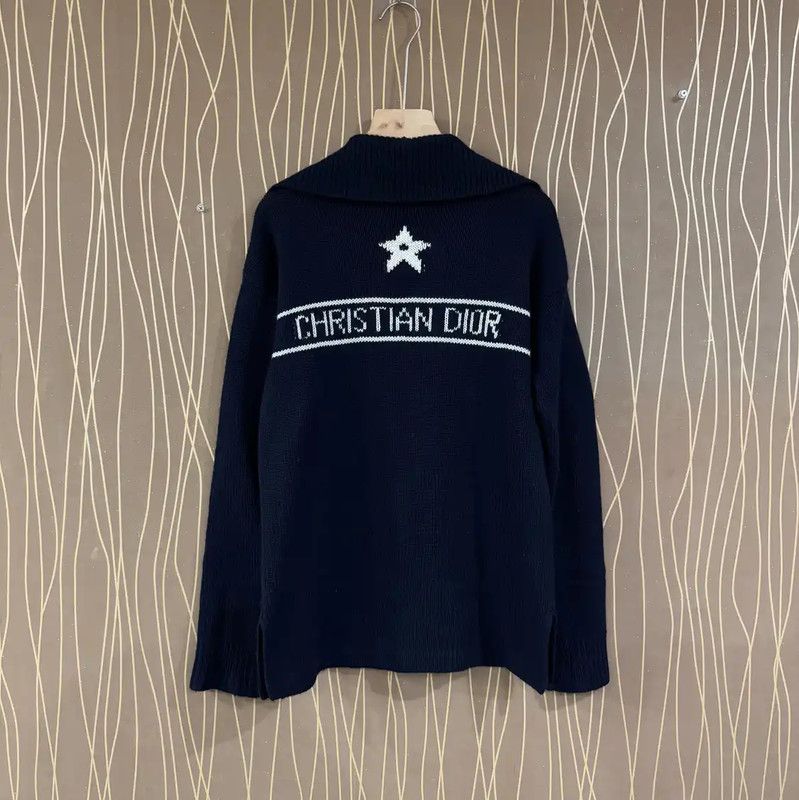 Dior Dior Blue Cashmere Women's Pullover 0089 Size M / US 6-8 / IT 42-44 - 2 Thumbnail