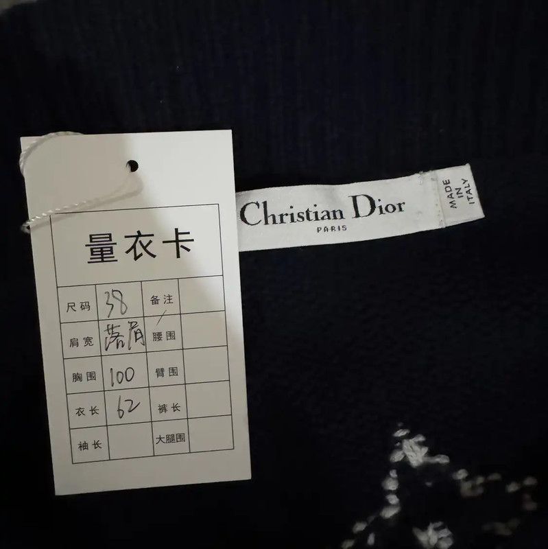 Dior Dior Blue Cashmere Women's Pullover 0089 Size M / US 6-8 / IT 42-44 - 3 Thumbnail