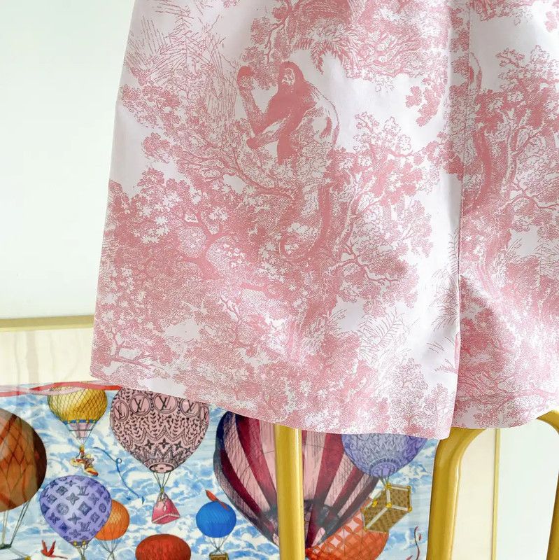 Dior Dior Pink Polyester Spring Shorts for Women 0089 Size 23" - 5 Thumbnail