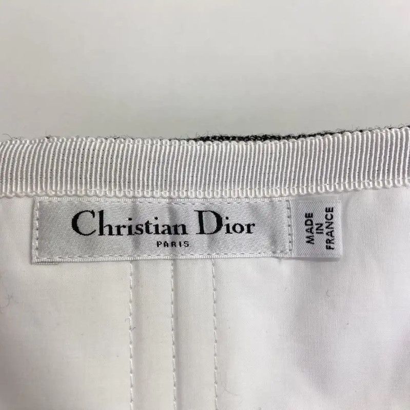 Dior Dior Asymmetrical Gray Wool Midi Skirt 0089 Size 23" - 6 Thumbnail