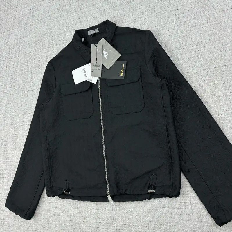 Dior Dior Black Cotton Blend Jacket for Women 0089 Size S / US 4 / IT 40 - 2 Thumbnail