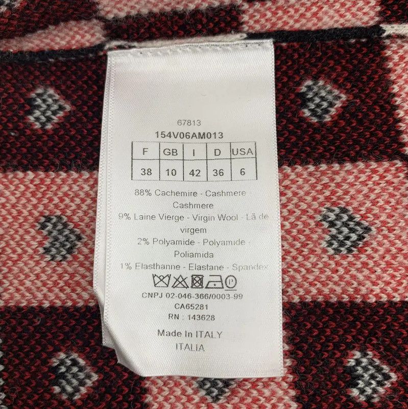 Dior Dior Women's Color-Block Cashmere Jacket 0089 Size S / US 4 / IT 40 - 7 Thumbnail