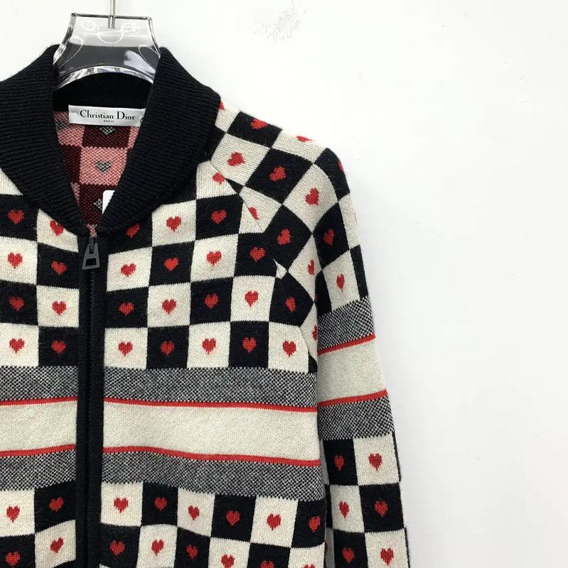 Dior Dior Women's Color-Block Cashmere Jacket 0089 Size S / US 4 / IT 40 - 3 Thumbnail