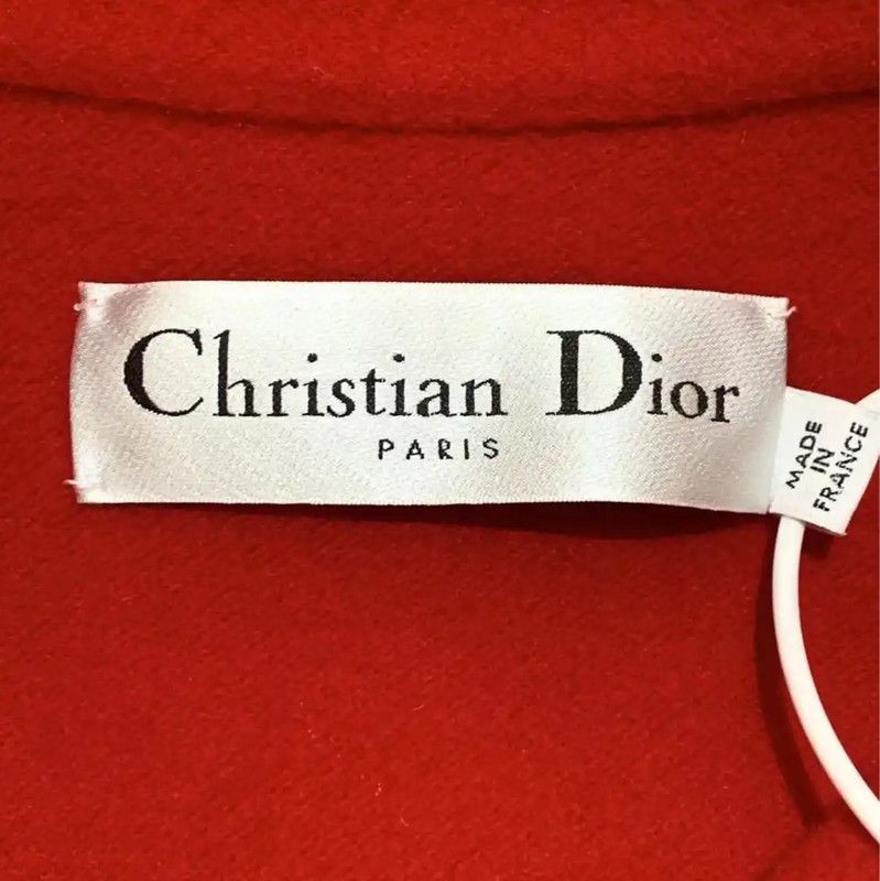 Dior Dior Red Cotton Women's Coat Size S 0089 Size S / US 4 / IT 40 - 5 Thumbnail