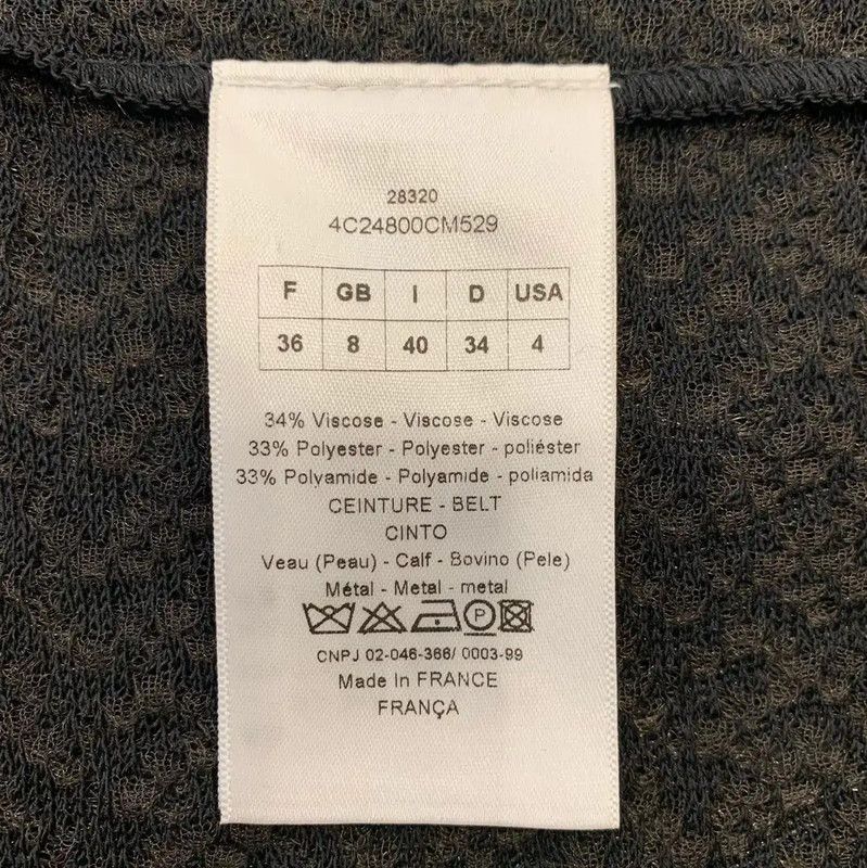 Dior Dior Black Polyester Women's Coat 0089 Size L / US 10 / IT 46 - 5 Thumbnail